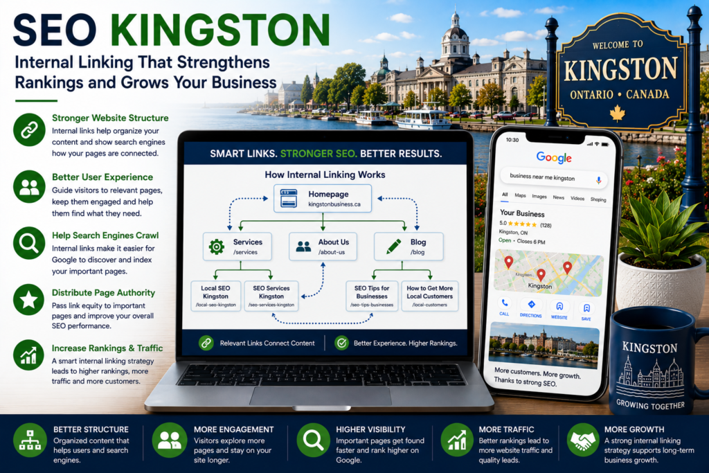 SEO Kingston helping businesses improve Google rankings through internal linking.